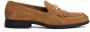 Tommy Hilfiger Loafers TH CHAIN FRINGE SUEDE LOAFER blokhak slipper business schoen met goudkleurige logo-sierketting - Thumbnail 5