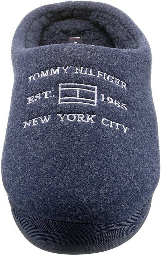 Tommy Hilfiger Pantoffels HILFIGER FELT HOMESLIPPER met geborduurd logo