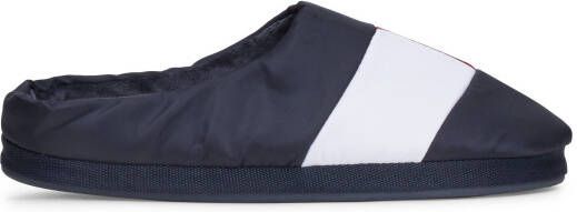 Tommy Hilfiger Pantoffels HILFIGER NYLON FLAG HOUSE SHOE casual mode instapschoen huisschoen met contrastafwerking