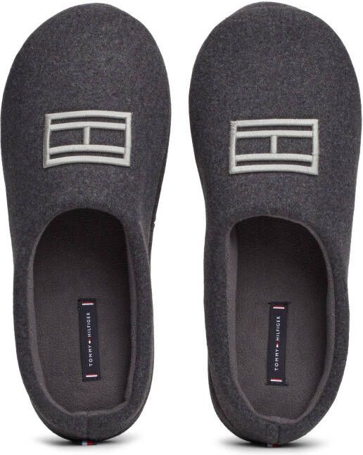 Tommy Hilfiger Pantoffels FLAG WARM FELT HOUSE SHOE casual mode slippers pantoffel instapschoen met th-borduursel