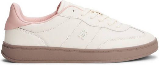Tommy Hilfiger Plateausneakers TH PREMIUM HERITAGE SNEAKER vrijetijdsschoen lage schoen veterschoen met contrasterende afwerking op de hiel