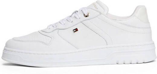 Tommy Hilfiger Plateausneakers TH SPORTY CUPSOLE LEATHER vrijetijdsschoen lage schoen veterschoen met zijlogo