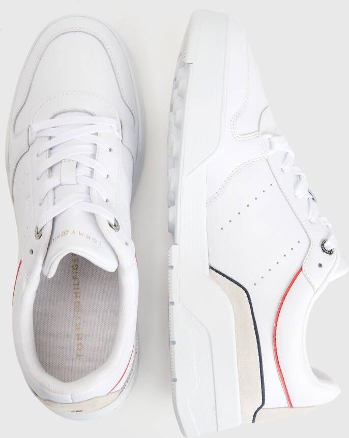 Tommy Hilfiger Plateausneakers LOW CUT BASKET SNEAKER met paspelering