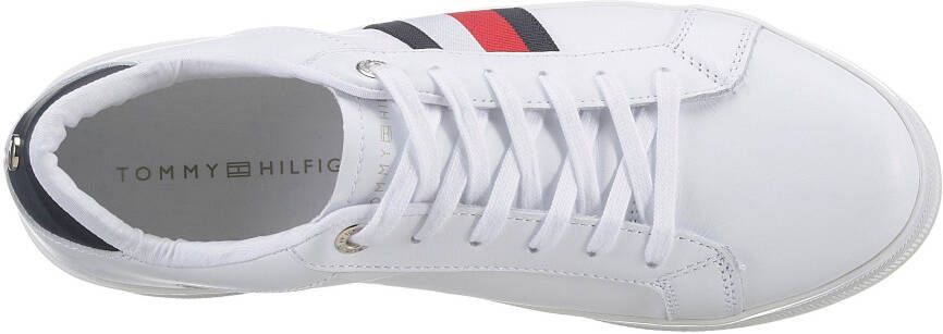 Tommy Hilfiger Plateausneakers TH WEBBING FLATFORM CUPSOLE met strepen opzij