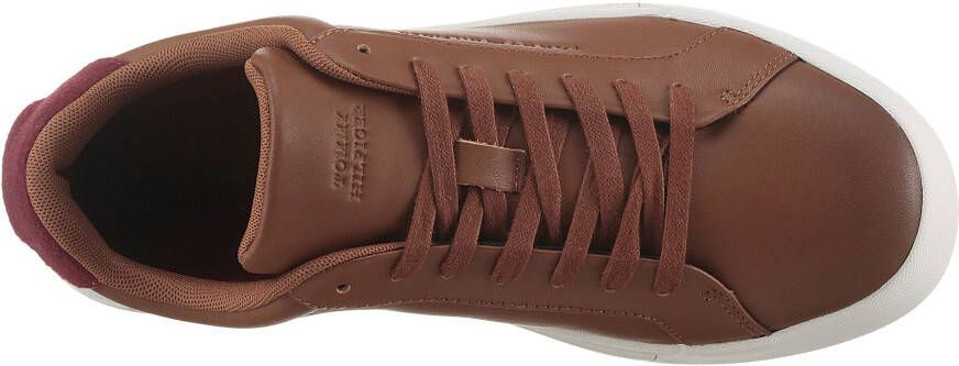 Tommy Hilfiger Plateausneakers TH COURT SEASONAL WINTER 4A freizeitschoen veterschoen lage schoen met gevoerde schacht