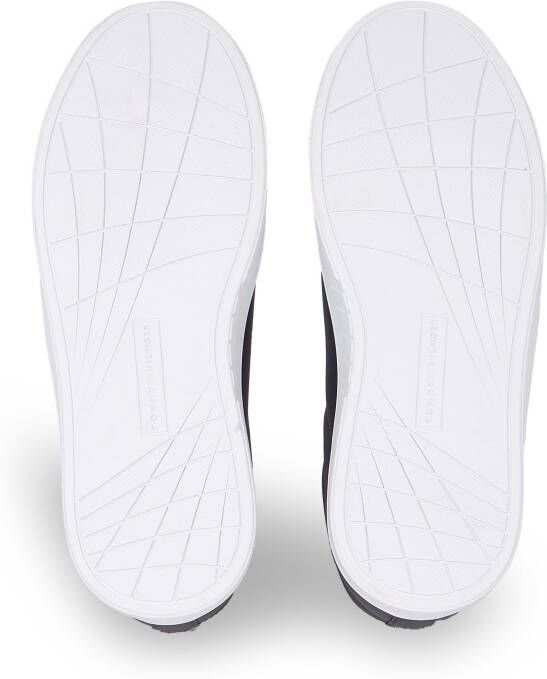 Tommy Hilfiger Plateausneakers ICON COURT SNEAKERS STRIPES veterschoenen vrijetijdsschoen lage schoen met tommy-strepen