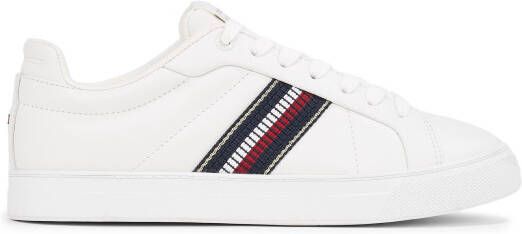 Tommy Hilfiger Plateausneakers ICON COURT SNEAKERS STRIPES veterschoenen vrijetijdsschoen lage schoen met tommy-strepen