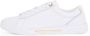 Tommy Hilfiger Plateausneakers CHIC COURT SNEAKER vrijetijdsschoen lage schoen veterschoen gouden sieraandeel - Thumbnail 10