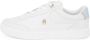 Tommy Hilfiger Plateausneakers ESSENTIAL CHIC COURT SNEAKER vrijetijdsschoen veterschoen lage schoen met th-sieraad - Thumbnail 12