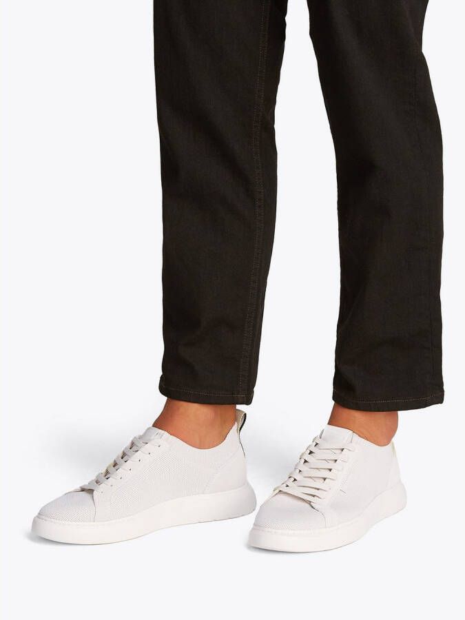 Tommy Hilfiger Plateausneakers LIGHT CUPSOLE KNIT SEASONAL vrijetijdsschoen lage schoen veterschoen met logo-opdruk