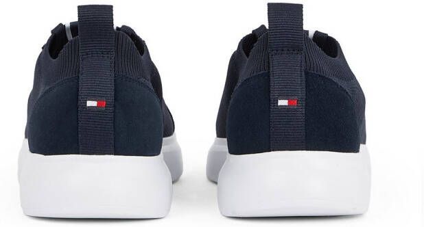 Tommy Hilfiger Plateausneakers LIGHT CUPSOLE KNIT SEASONAL vrijetijdsschoen lage schoen veterschoen met logo-opdruk