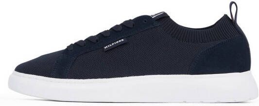 Tommy Hilfiger Plateausneakers LIGHT CUPSOLE KNIT SEASONAL vrijetijdsschoen lage schoen veterschoen met logo-opdruk