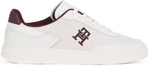 Tommy Hilfiger Plateausneakers TH HERITAGE SNEAKER PERF vrijetijdsschoen lage schoen veterschoen met th-logo-borduring