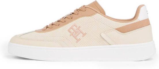 Tommy Hilfiger Plateausneakers TH HERITAGE SNEAKER PERF vrijetijdsschoen lage schoen veterschoen met th-logo-borduring