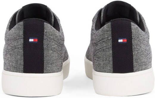 Tommy Hilfiger Plateausneakers TH HI VULC LOW CORE CHAMBRAY vrijetijdsschoen lage schoen veterschoen in gemêleerde look
