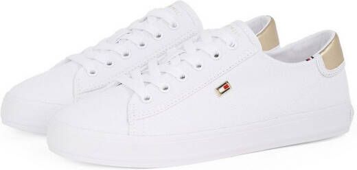 Tommy Hilfiger Plateausneakers VULC CANVAS LACE UP SNEAKER vrijetijdsschoen lage schoen veterschoen in smalle vorm