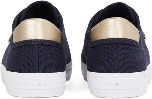 Tommy Hilfiger Plateausneakers VULC CANVAS LACE UP SNEAKER vrijetijdsschoen lage schoen veterschoen in smalle vorm