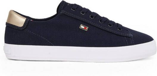 Tommy Hilfiger Plateausneakers VULC CANVAS LACE UP SNEAKER vrijetijdsschoen lage schoen veterschoen in smalle vorm