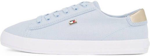 Tommy Hilfiger Plateausneakers VULC CANVAS LACE UP SNEAKER vrijetijdsschoen lage schoen veterschoen in smalle vorm