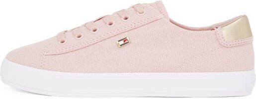 Tommy Hilfiger Plateausneakers VULC CANVAS LACE UP SNEAKER vrijetijdsschoen lage schoen veterschoen in smalle vorm