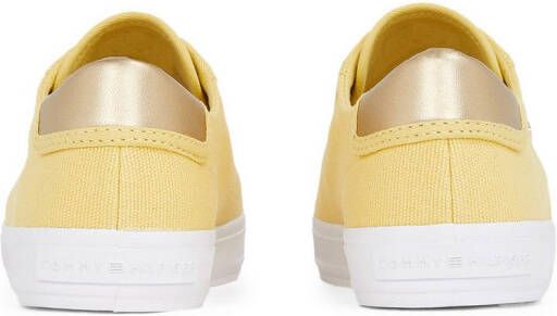 Tommy Hilfiger Plateausneakers VULC CANVAS LACE UP SNEAKER vrijetijdsschoen lage schoen veterschoen in smalle vorm