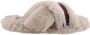 Tommy Hilfiger Pluchen pantoffels FUR CROSS STRAP HOME SLIPPER - Thumbnail 8