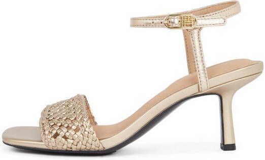 Tommy Hilfiger Sandaaltjes METALLIC LTHR KITTEN SANDAL