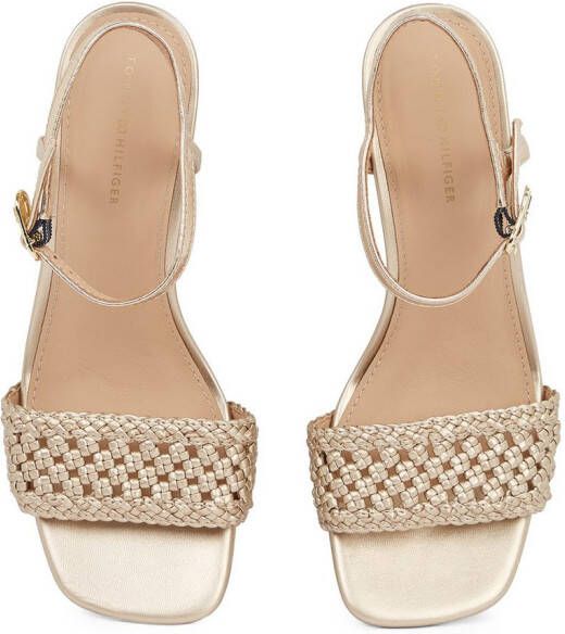 Tommy Hilfiger Sandaaltjes METALLIC LTHR KITTEN SANDAL