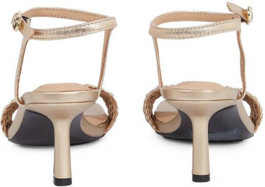 Tommy Hilfiger Sandaaltjes METALLIC LTHR KITTEN SANDAL