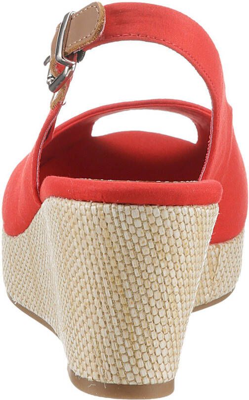 Tommy Hilfiger Sandaaltjes ICONIC ELBA SLING BACK WEDGE