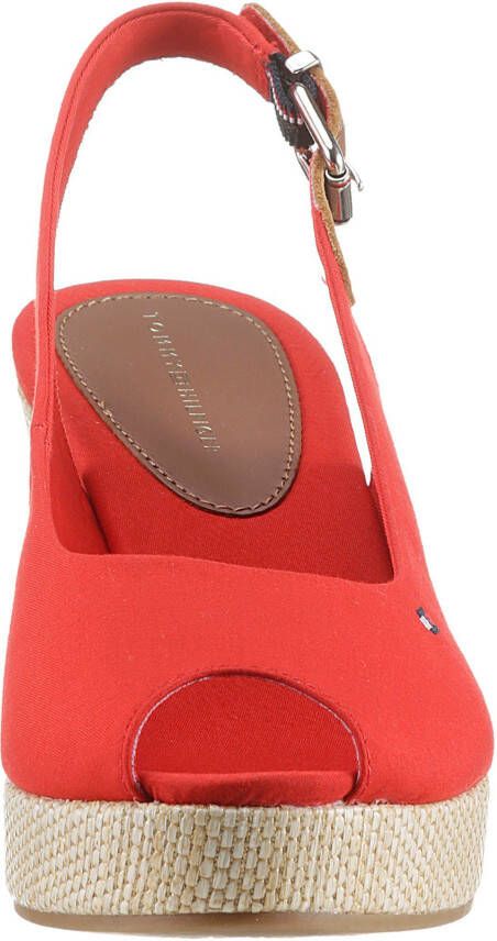 Tommy Hilfiger Sandaaltjes ICONIC ELBA SLING BACK WEDGE