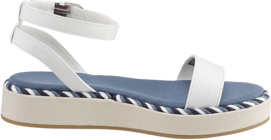 Tommy Hilfiger Sandalen ROPE FLATFORM met verstelbare gesp