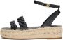 Tommy Hilfiger Sleehaksandaaltjes LEATHER ROPE REAL ESPAD SANDAL plateau zomerschoen bandjessandaal met verstelbare gesp - Thumbnail 10