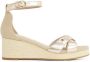 Tommy Hilfiger Sleehaksandaaltjes FLAG METALLIC MID WEDGE ESPAD bandjessandaal zomerschoen met verstelbare gesp - Thumbnail 6