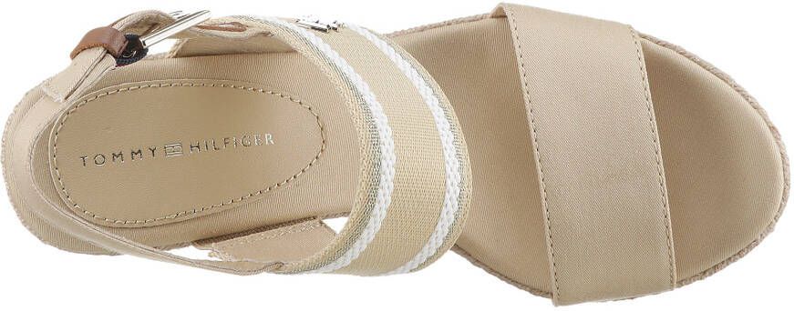 Tommy Hilfiger Sleehaksandaaltjes WEBBING HIGH WEDGE SANDAL