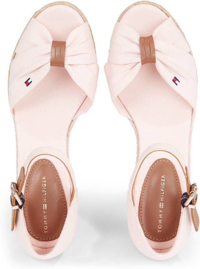 Tommy Hilfiger Sleehaksandaaltjes BASIC OPEN TOE MID WEDGE