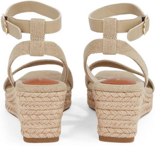 Tommy Hilfiger Sleehaksandaaltjes ESPAD MID WEDGE bandjessandaal zomerschoen met verstelbare gesp