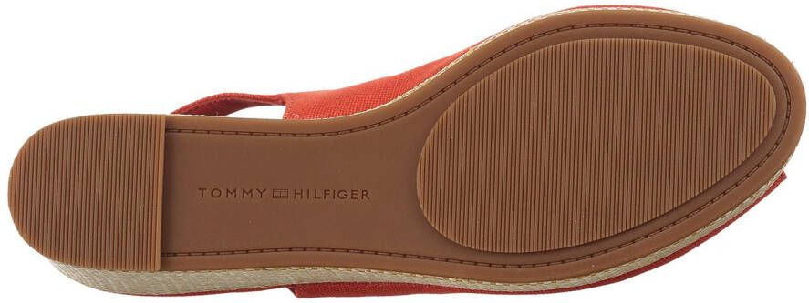 Tommy Hilfiger Sleehaksandaaltjes FLAG MID WEDGE ESPAD SLINGBACK plateau zomerschoen riem-sandaal met verstelbare gesp