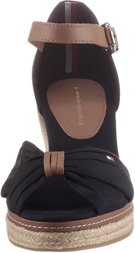 Tommy Hilfiger Sleehaksandaaltjes ICONIC ELBA SANDAL met contrasterende stiksels