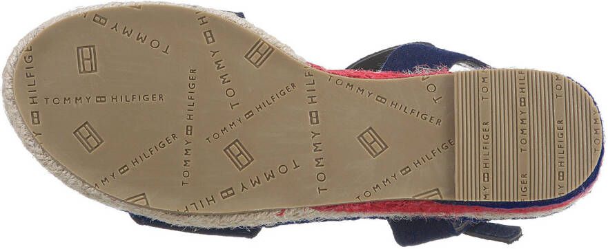 Tommy Hilfiger Sleehaksandaaltjes ROPE WEDGE SANDAL