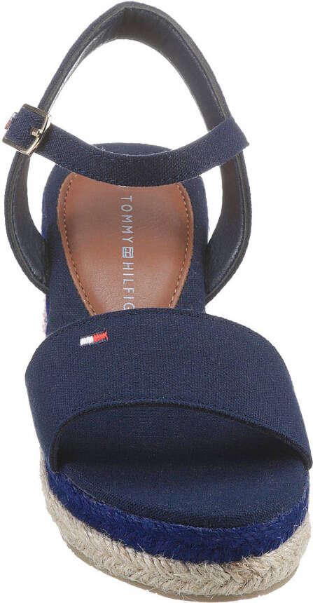 Tommy Hilfiger Sleehaksandaaltjes ROPE WEDGE SANDAL