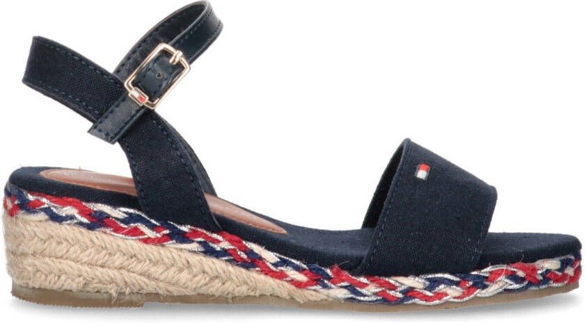 Tommy Hilfiger Sleehaksandaaltjes ROPE WEDGE SANDAL