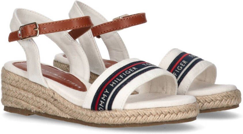 Tommy Hilfiger Sleehaksandaaltjes ROPE WEDGE SANDAL BLUE