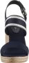 Tommy Hilfiger Sleehaksandaaltjes WEBBING HIGH WEDGE SANDAL zomerschoen sandaal wig hak met zij th-label - Thumbnail 11