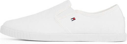 Tommy Hilfiger Slip-on sneakers CANVAS SLIP-ON SNEAKER vrijetijdsschoen instapschoen slipper lage schoen vlaggenborduring