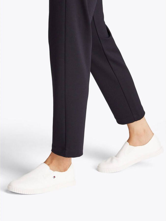 Tommy Hilfiger Slip-on sneakers CANVAS SLIP-ON SNEAKER vrijetijdsschoen instapschoen slipper lage schoen vlaggenborduring