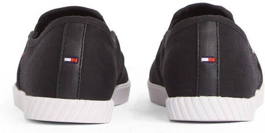 Tommy Hilfiger Slip-on sneakers CANVAS SLIP-ON SNEAKER vrijetijdsschoen instapschoen slipper lage schoen vlaggenborduring