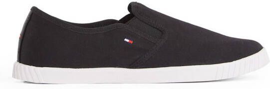 Tommy Hilfiger Slip-on sneakers CANVAS SLIP-ON SNEAKER vrijetijdsschoen instapschoen slipper lage schoen vlaggenborduring