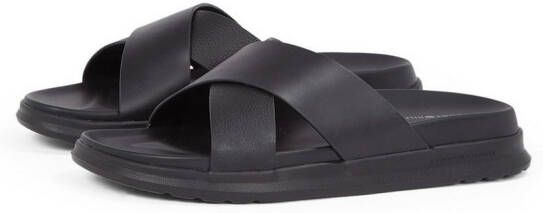 Tommy Hilfiger Slippers D DENSITY HILFIGER LTH CC SAND zomerschoen instapschoen flats in smalle vorm