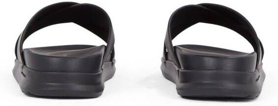 Tommy Hilfiger Slippers D DENSITY HILFIGER LTH CC SAND zomerschoen instapschoen flats in smalle vorm
